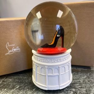 Christian Louboutin snow globe. High heal
